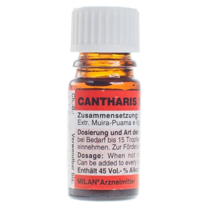 Cantharis D6 Afrodisiac Spanish Fly, 5ml - card - detaliu design