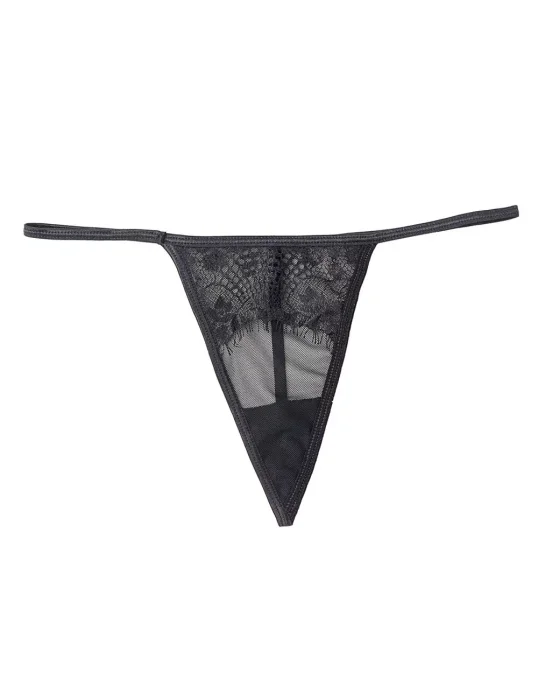 Set Portjartiera si Bikini Paris Hollywood - Negru