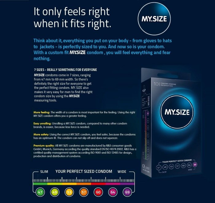 Prezervative Premium My Size "MY SIZE PRO" 72 mm - 36 Bucati#