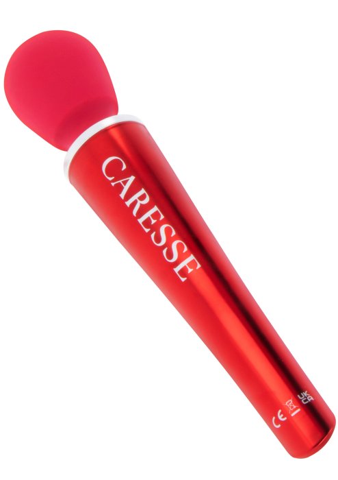 Aparat de masaj CARESSE Compact Wand, Rosu