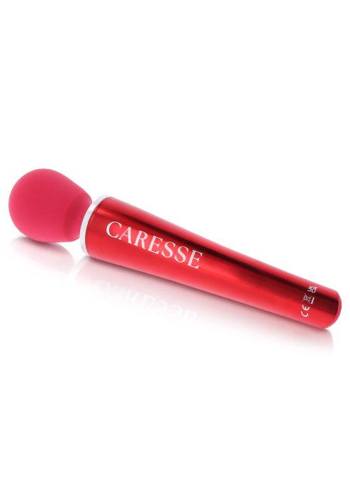 Aparat de masaj CARESSE Compact Wand, Rosu