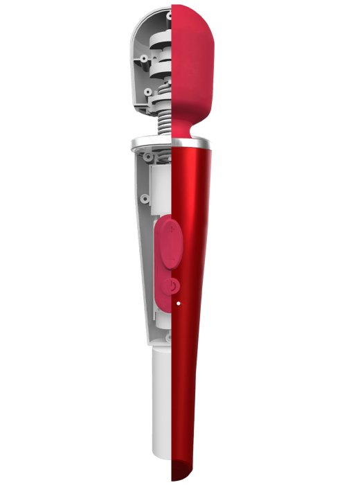 Aparat de masaj CARESSE Pro Wand, Rosu