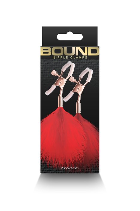 ​Cleme pentru mameloane F1 Fulgi Roșii, NS Novelties Nipple Clamps