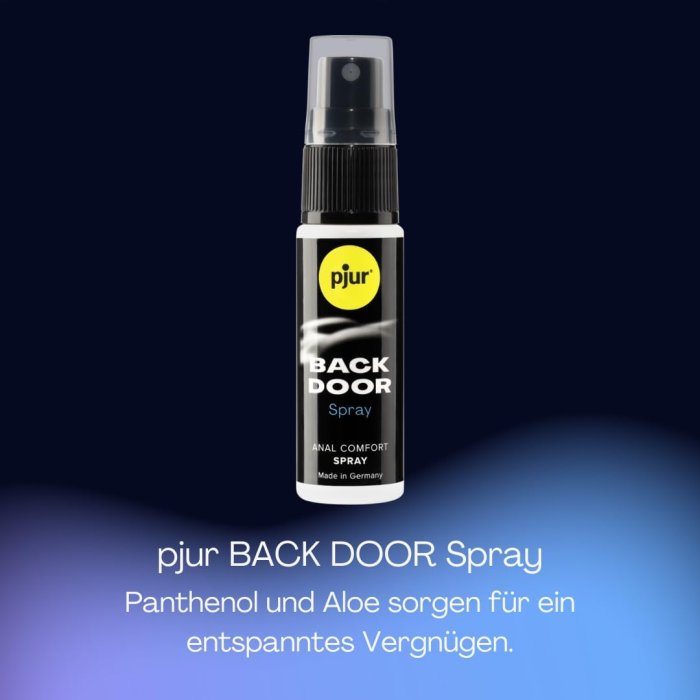 Pjur Back Door Value Pack (100ml + 20ml) – Set exclusiv de lubrifiant personal și spray pentru sex anal relaxat și pasional