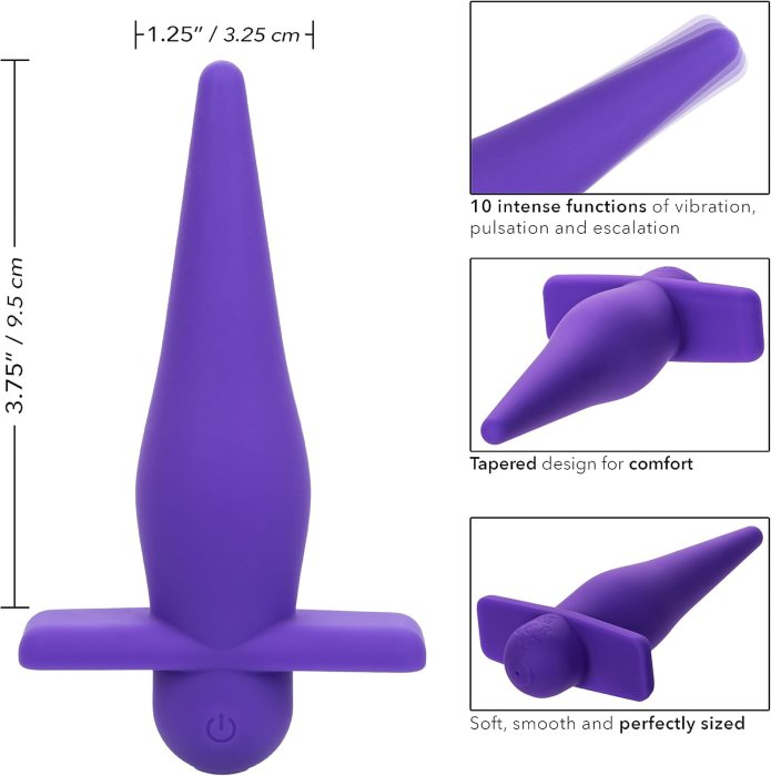 Vibrator Anal Calexotics  »High Intensity« 10 Vibratii - incarcare USB, Violet