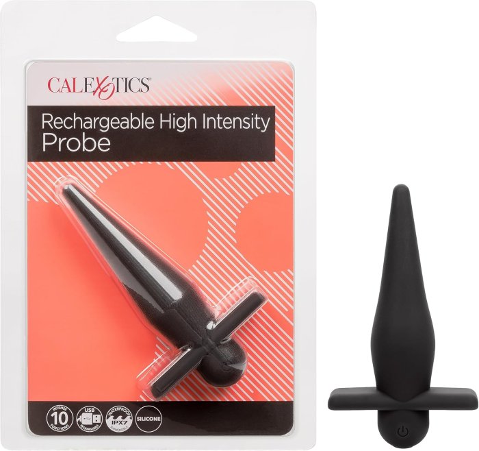 Vibrator Anal Calexotics »High Intensity« 10 Vibratii - incarcare USB, Negru