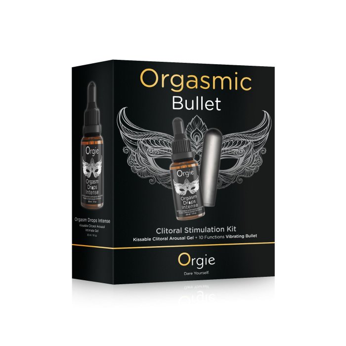 Kit pentru excitare și stimulare sexuală Orgie Orgasmic Bullet - vedere frontala
