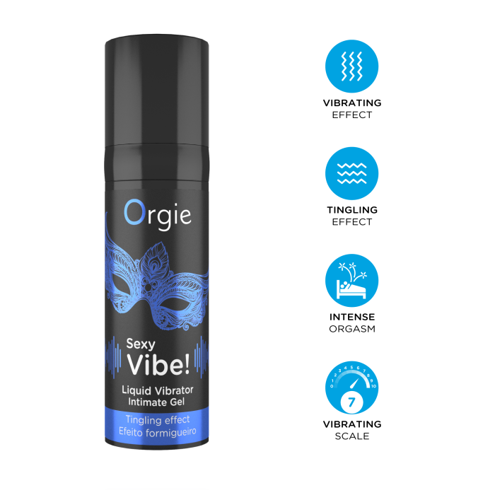 Kit pentru excitare și stimulare sexuală Orgie, Inel cu Vibratii Bunny - Liquid Vibrator Tingling