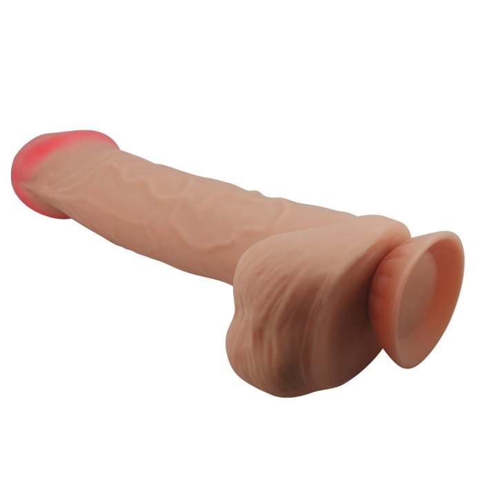 Dildo Ultrarealistic Sliding Skin Baile, TPR, flexibil, [26cm x 5.5cm]