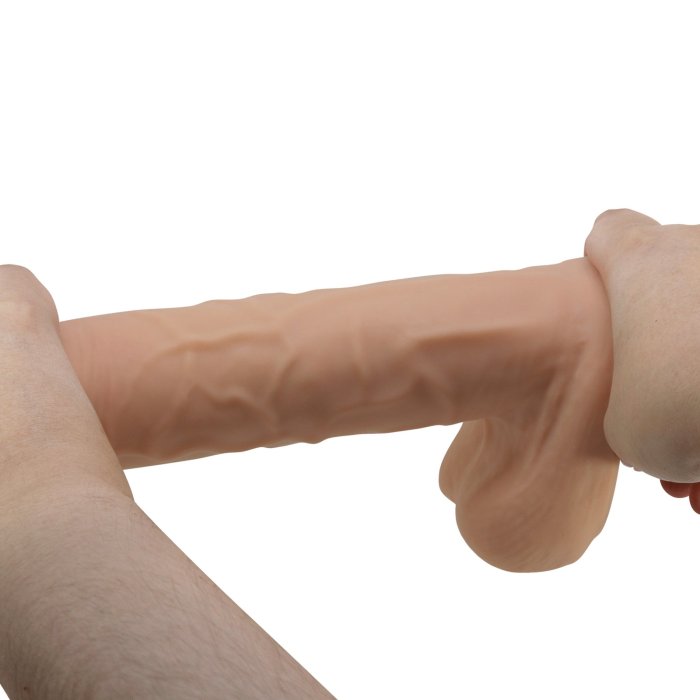 Dildo Ultrarealistic Sliding Skin Baile, TPR, flexibil, [26cm x 5.5cm]