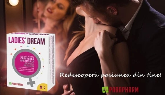 Capsule LADIES DREAM, cresterea apetitului sexual si libidoului feminin, Parapharm 2 capsule pentru_felmei