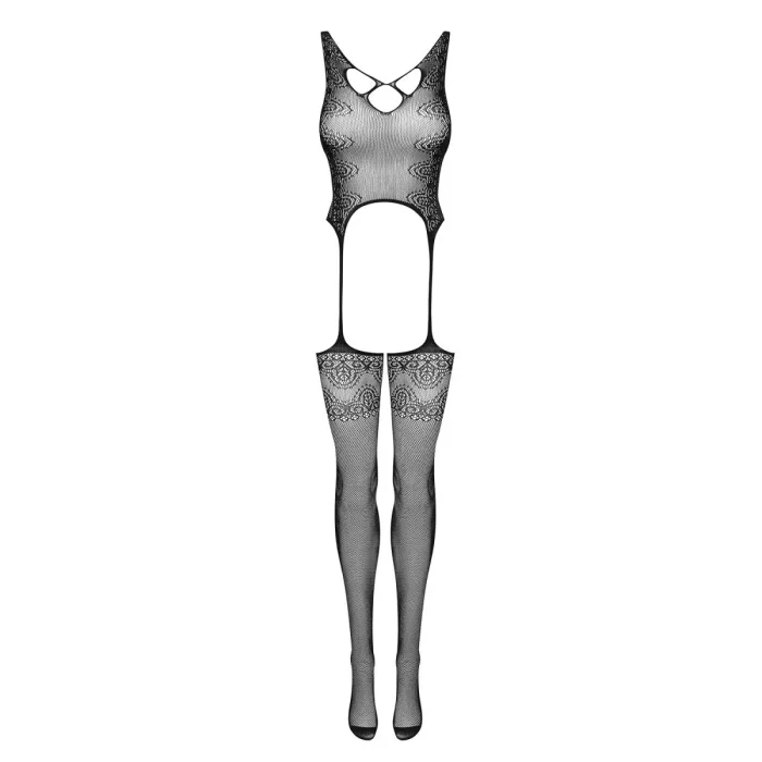 Bodystocking Obsessive F228 - Negru