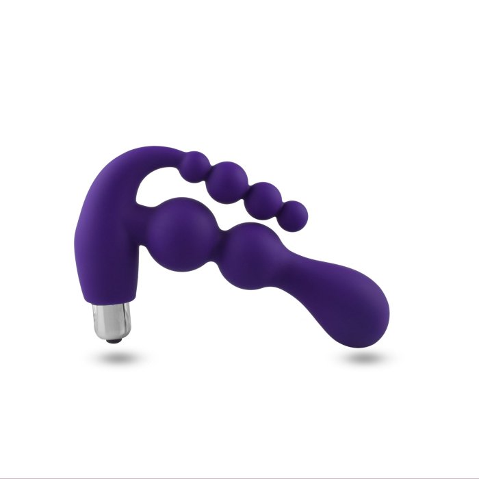 Dildo Double Pleaser, Toyz4Lovers, Violet, silicon, 15.5cm