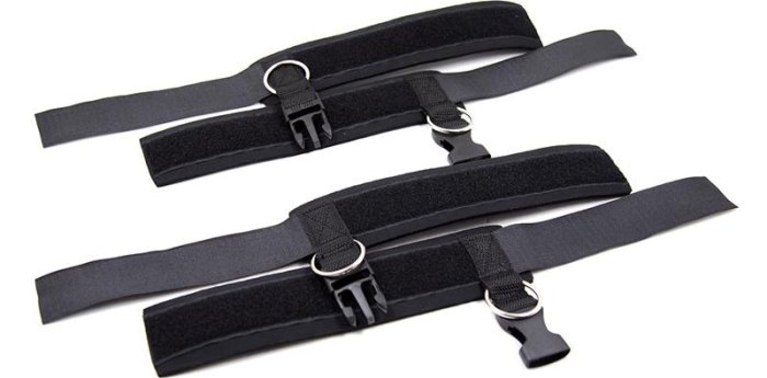 Catuse Maini Fetish Addict "Velcro" - Negru