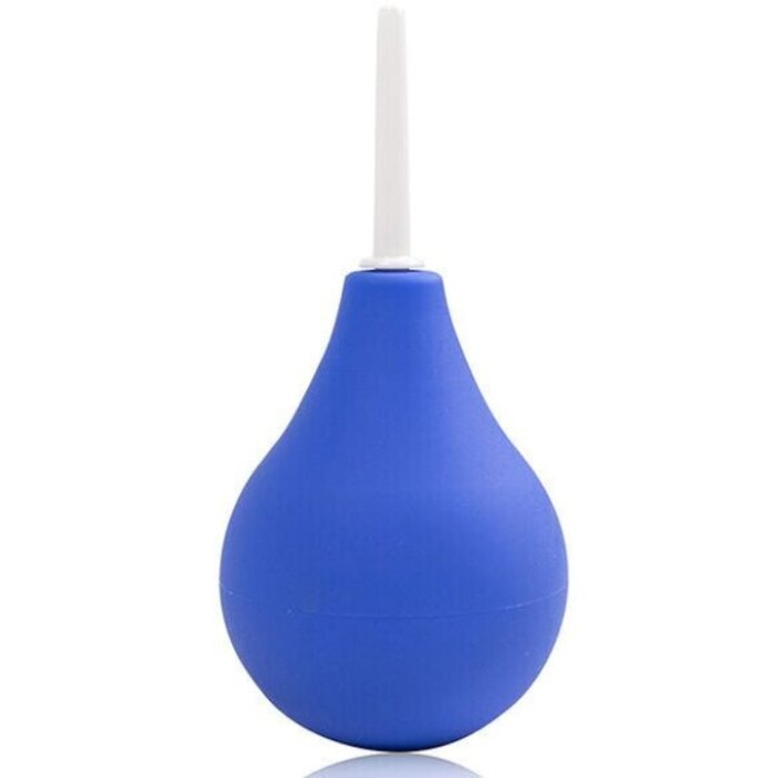 Irigator Anal OhMama, albastru, 16.5cm, capacitate 220ml