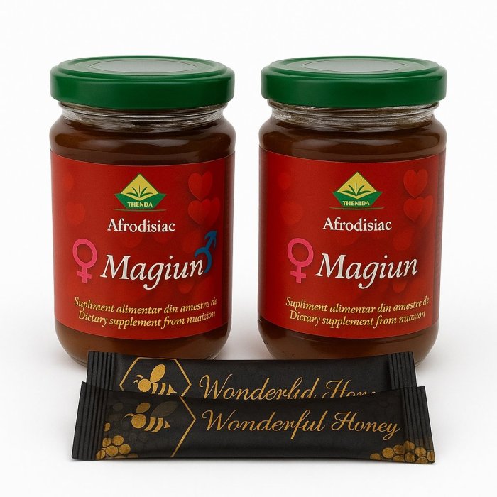 Set Magiun Afrodisiac Themra + Miere Wonderful Honey – Energie, Potenta si Vitalitate Naturala