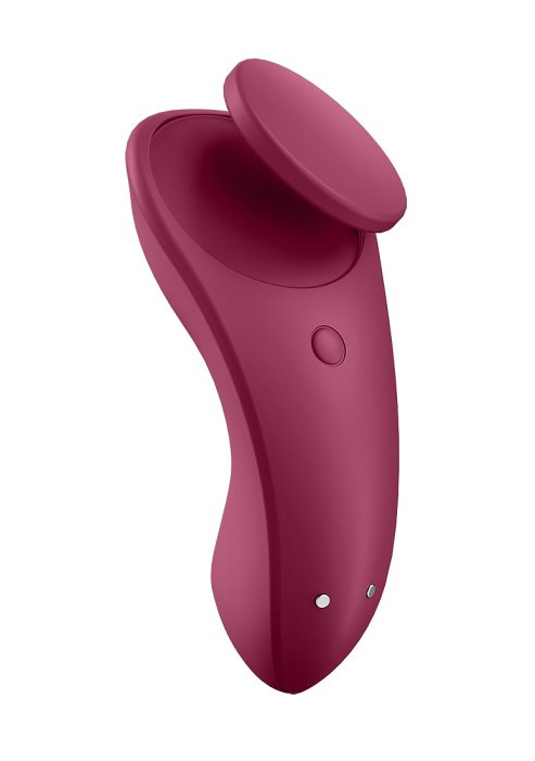 Vibrator chiloti Satisfyer - Sexy Secret - Wine Red - Tester - accesorii incluse