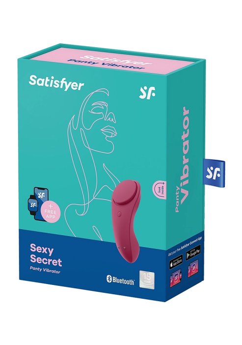 Vibrator chiloti Satisfyer - Sexy Secret - Wine Red - Tester - vedere de ansamblu