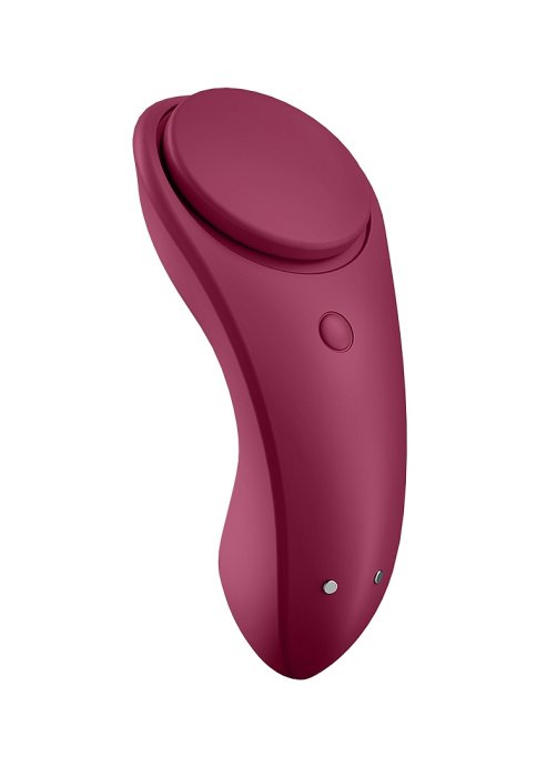 Vibrator chiloti Satisfyer - Sexy Secret - Wine Red - Tester - detaliu finisaj