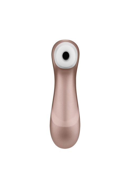 Satisfyer Pro 2+ Air Pulse Stiumulator + Vibration - Rose Gold - detaliu finisaj