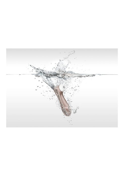 Satisfyer Pro 2+ Air Pulse Stiumulator + Vibration - Rose Gold - culoare si material