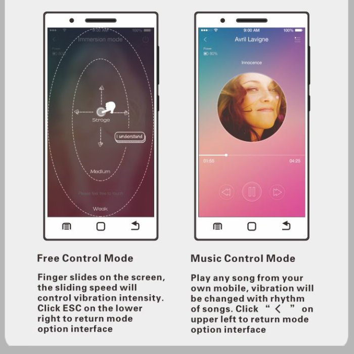 Bile Vaginale cu Telecomanda din Telefon, Elvira - Purple
