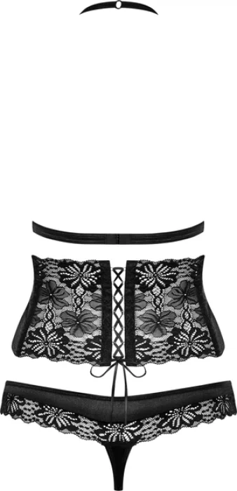 Set Lenjerie Intima Obsessive 846 - Negru