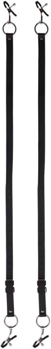Cleme Labia Spreader with Clamps, Ouch! - Negru