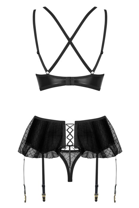 Set Lenjerie Intima Iris Obsessive - Negru