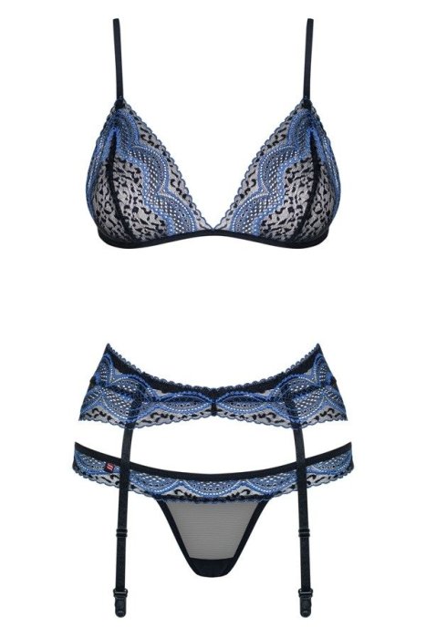Set Lenjerie Intima Aruna Obsessive - Albastru