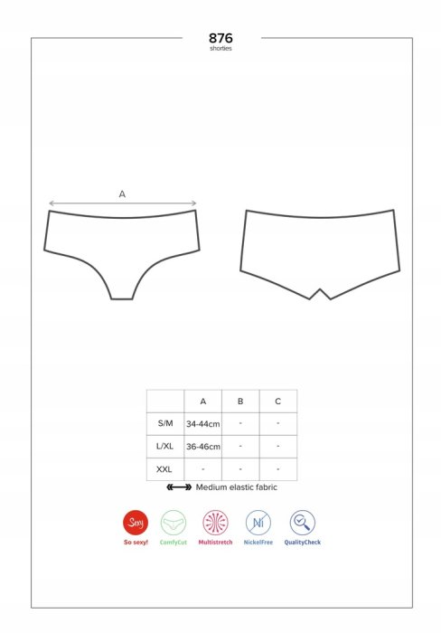 Chiloti Tanga Sexy cu Talie Lata si Funda Decorativa Obsessive - Negru
