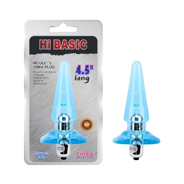 Plug Anal Sassy Bleu, Silicon