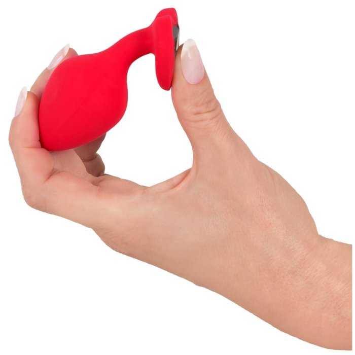 Dop anal You2Toys, silicon, decorativ cu inima, transparent - [7,9cm x 3,5cm]