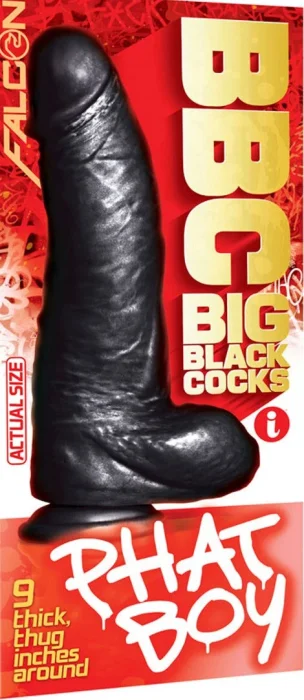 Dildo XXL, Icon Brands "Big Black Giant" 25 cm - Negru