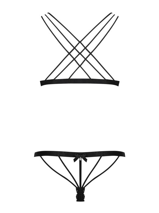 Set Lenjerie Intima Obsessive 854 - Negru