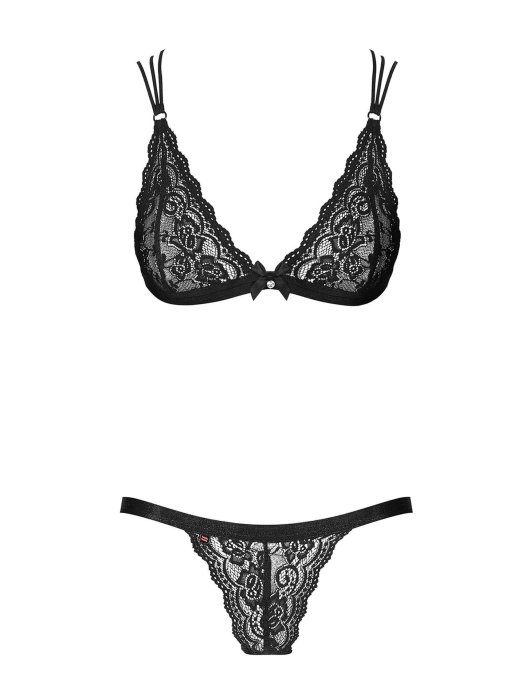 Set Lenjerie Intima Obsessive 854 - Negru