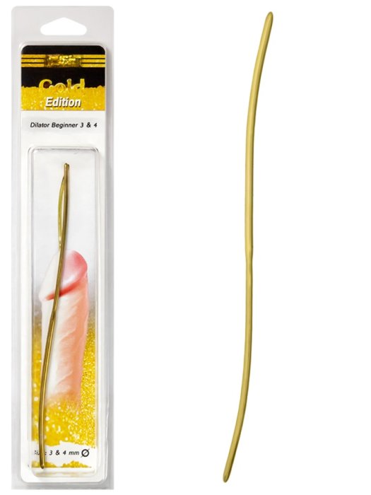 Sonda uretrala - Dilator Push Gold Edition - Dilator Beginner 3 - 4mm