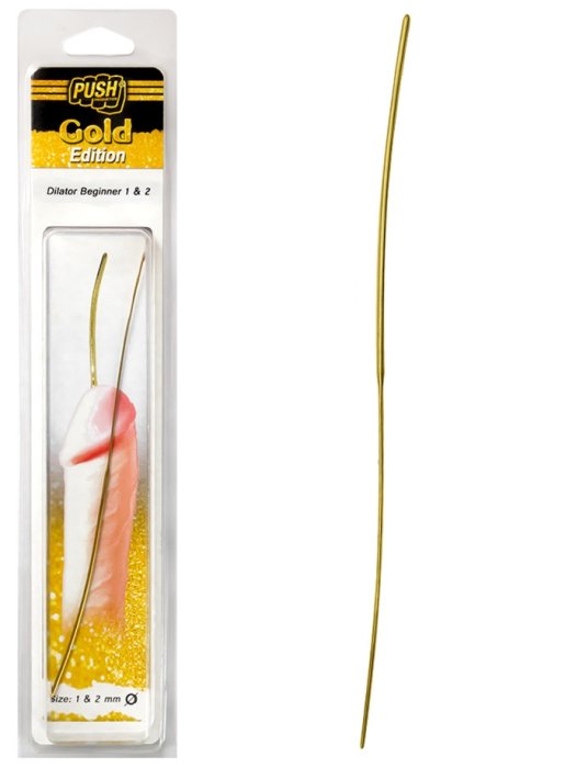 Sonda uretrala - Dilator Push Gold Edition - Dilator Beginner 1 - 2mm