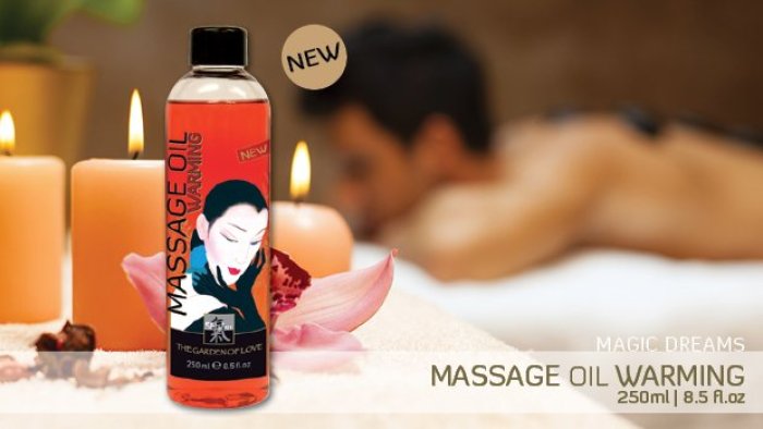 Shiatsu Massage Oil Warming 250ml - detaliu design