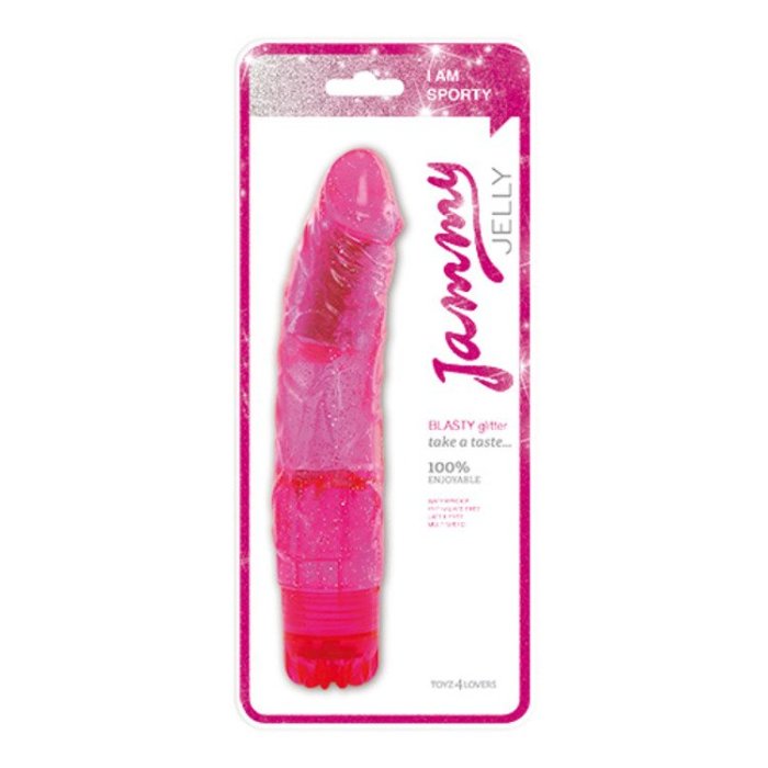 Vibrator Jammy Jelly Glitter Blasty Pink - detaliu design