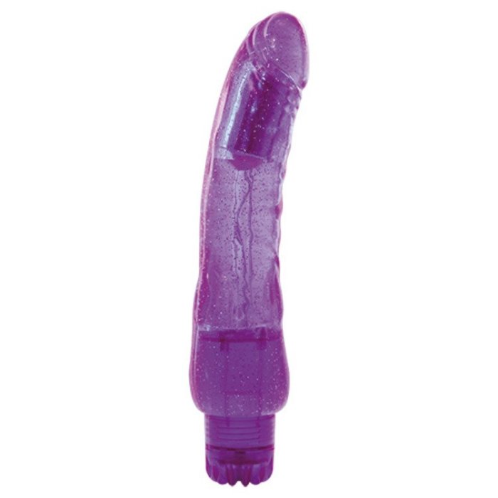 Vibrator Jammy Jelly Bright Glitter Purple - vedere frontala