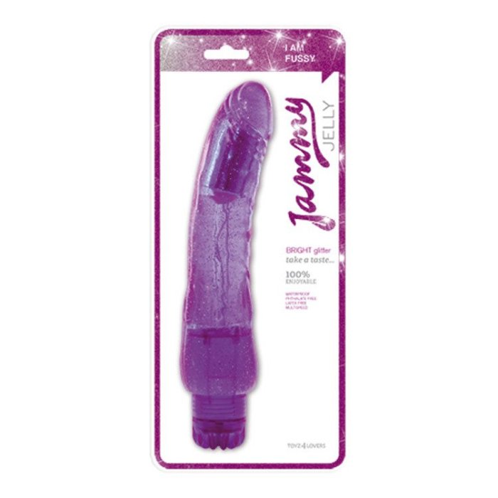 Vibrator Jammy Jelly Bright Glitter Purple - detaliu design