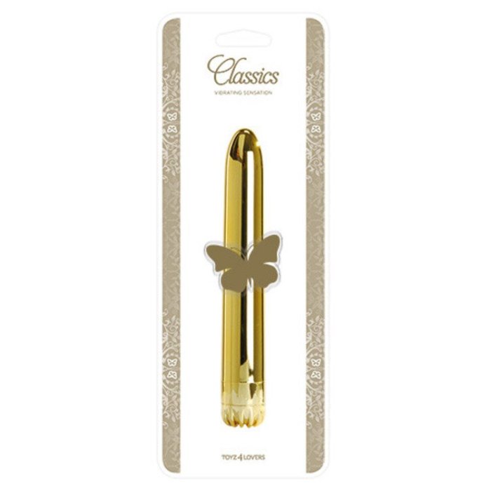 Vibrator Toyz4Lovers »Classics« 18 cm - Galben - vedere frontala