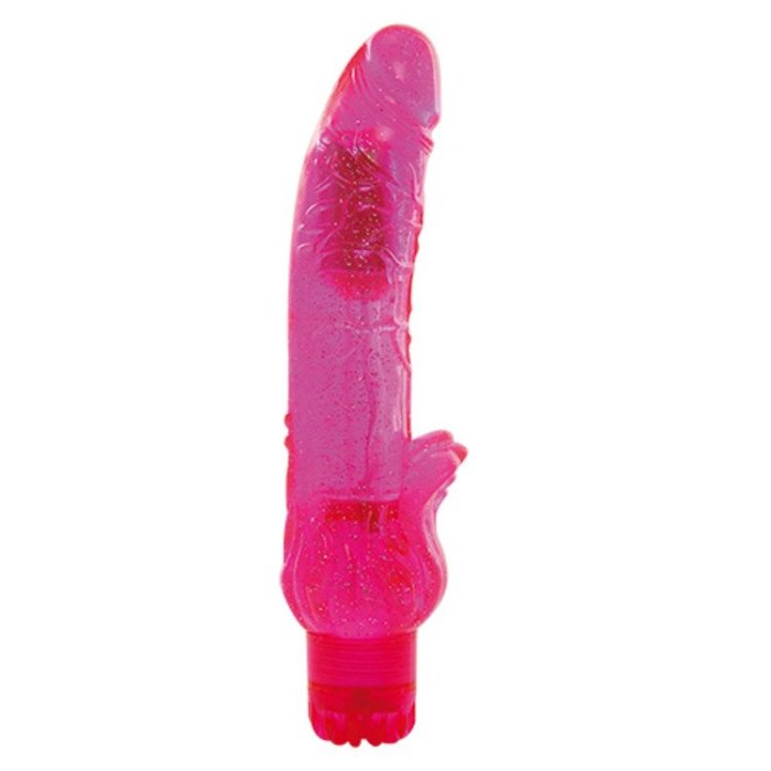 Vibrator Jammy Jelly Flame Glitter Pink - detaliu design