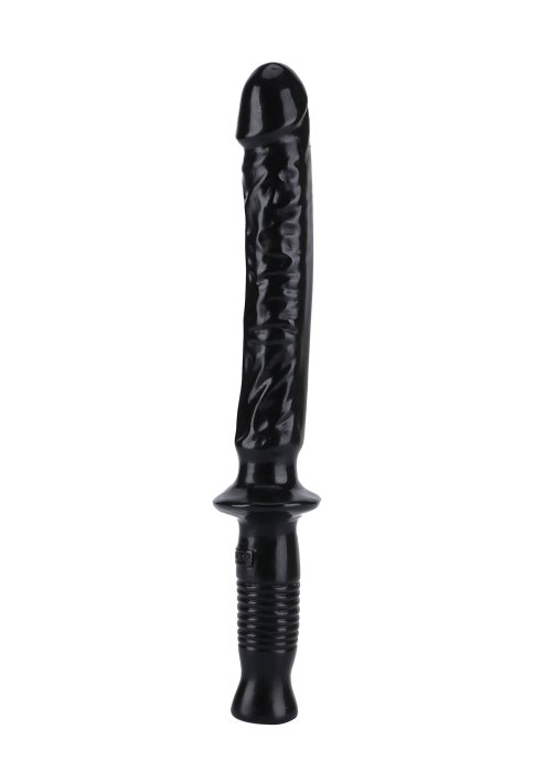 Dildo Realistic Negru model sabie, Get Real, Dong The Manhandler, dildo XXL 38 cm