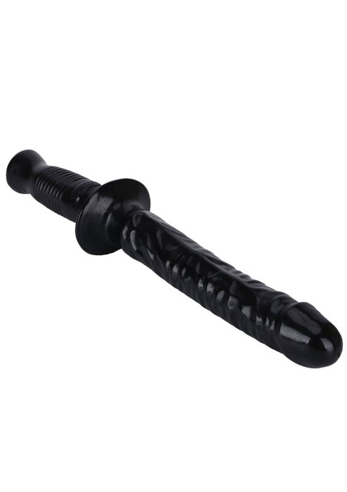 Dildo Realistic Negru model sabie, Get Real, Dong The Manhandler, dildo XXL 38 cm