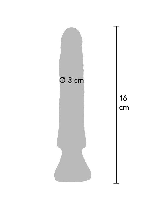 Dildo Natural Toy Joy, Dong Starter, TPE, 16 cm - detaliu design