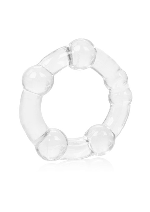 Set 3 inele penis, CalExotics, Island Rings, transparente