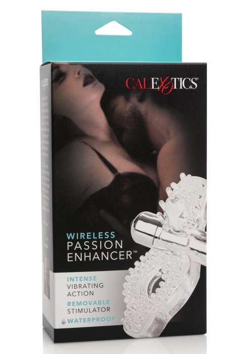 Inel penis CalExotics, Wireless Passion Enhancer, cu glont vibrator detasabil- cutie