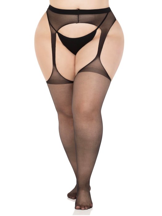 Dres Decupat Leg Avenue - Negru